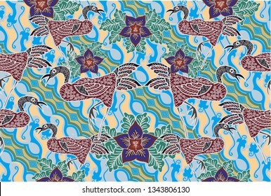 Batik Indonesian: is a technique of wax-resist dyeing applied to whole cloth, or cloth made using this technique originated from Indonesia.