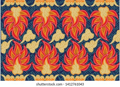 Batik Indonesian: is a technique of wax-resist dyeing applied to whole cloth, or cloth made using this technique originated from Indonesia.