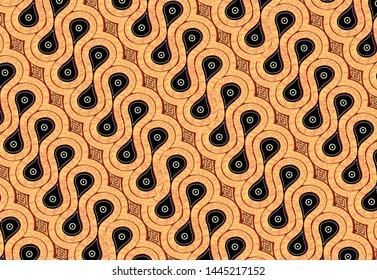 Batik Indonesian: is a technique of wax-resist dyeing applied to whole cloth, or cloth made using this technique originated from Indonesia.