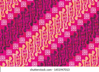 Batik Indonesian: is a technique of wax-resist dyeing applied to whole cloth, or cloth made using this technique originated from Indonesia.