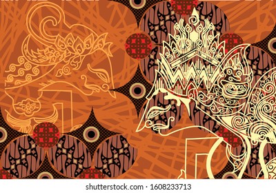 Batik Indonesian: is a technique of wax-resist dyeing applied to whole cloth, or cloth made using this technique originated from Indonesia.