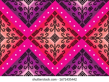 Batik Indonesian: is a technique of wax-resist dyeing applied to whole cloth, or cloth made using this technique originated from Indonesia.