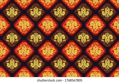 Batik Indonesian: is a technique of wax-resist dyeing applied to whole cloth, or cloth made using this technique originated from Indonesia.