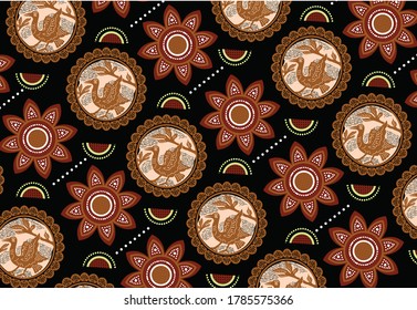 Batik Indonesian: is a technique of wax-resist dyeing applied to whole cloth, or cloth made using this technique originated from Indonesia.