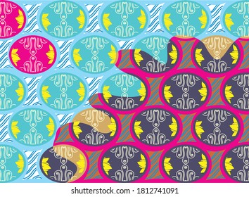 Batik Indonesian: is a technique of wax-resist dyeing applied to whole cloth, or cloth made using this technique originated from Indonesia.