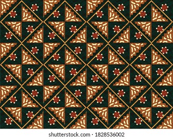 Batik Indonesian: is a technique of wax-resist dyeing applied to whole cloth, or cloth made using this technique originated from Indonesia.
