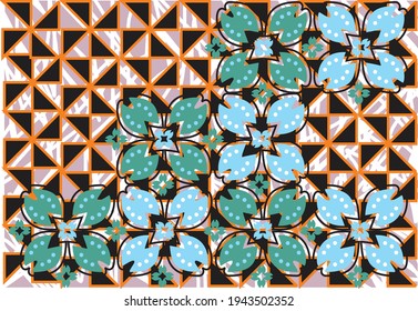 Batik Indonesian: is a technique of wax-resist dyeing applied to whole cloth, or cloth made using this technique originated from Indonesia.