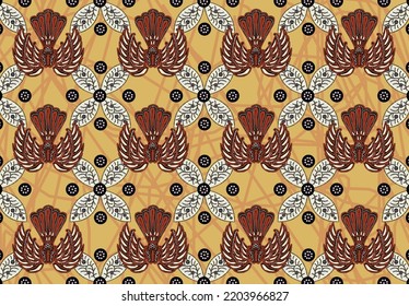 Batik Indonesian: is a technique of wax-resist dyeing applied to whole cloth, or cloth made using this technique originated from Indonesia.