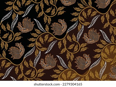 Batik Indonesian: is a technique of wax-resist dyeing applied to whole cloth, or cloth made using this technique originated from Indonesia.