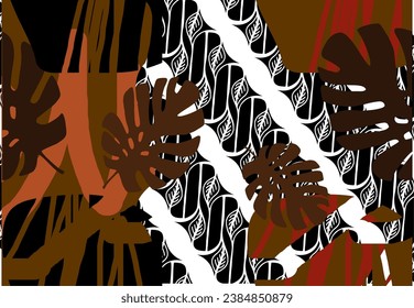 Batik Indonesian: is a technique of wax-resist dyeing applied to whole cloth, or cloth made using this technique originated from Indonesia.