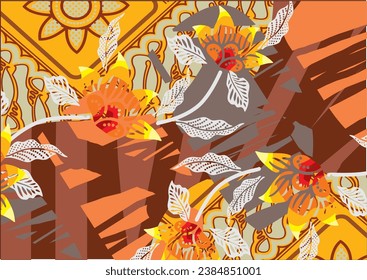 Batik Indonesian: is a technique of wax-resist dyeing applied to whole cloth, or cloth made using this technique originated from Indonesia.
