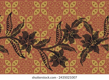 Batik Indonesian: is a technique of wax-resist dyeing applied to whole cloth, or cloth made using this technique originated from Indonesia.