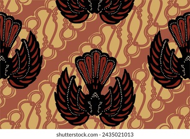 Batik Indonesian: is a technique of wax-resist dyeing applied to whole cloth, or cloth made using this technique originated from Indonesia.