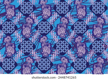 Batik Indonesian: is a technique of wax-resist dyeing applied to whole cloth, or cloth made using this technique originated from Indonesia.