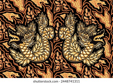 Batik Indonesian: is a technique of wax-resist dyeing applied to whole cloth, or cloth made using this technique originated from Indonesia.