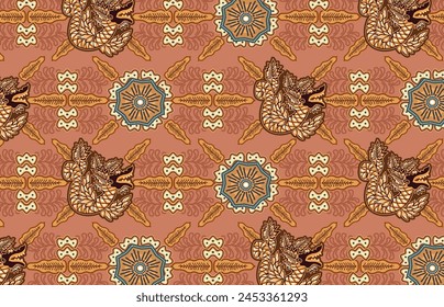 Batik Indonesian: is a technique of wax-resist dyeing applied to whole cloth, or cloth made using this technique originated from Indonesia.