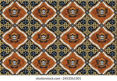 Batik Indonesian: is a technique of wax-resist dyeing applied to whole cloth, or cloth made using this technique originated from Indonesia.