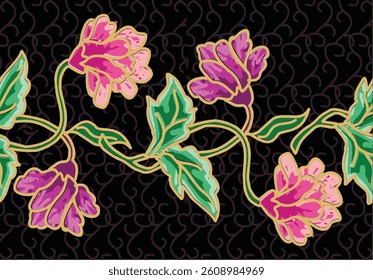 Batik Indonesian: is a technique of wax-resist dyeing applied to whole cloth, or cloth made using this technique originated from Indonesia.
