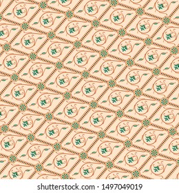 Batik Java Indonesia Vector set for Fabric