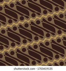 Batik java traditional motif brown classic culture