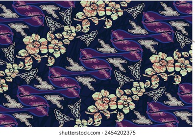 Batik, leaf motif with several motif combinations and developments, which is very beautiful