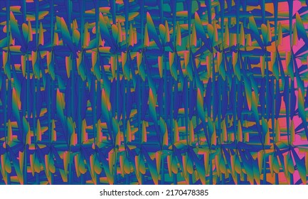 Batik with light blue, dark blue, pink and orange motifs