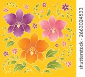 Batik Malaysia Pattern Illustration Vector