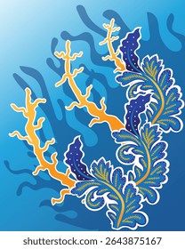 Batik Malaysia Under Sea Pattern Textile 