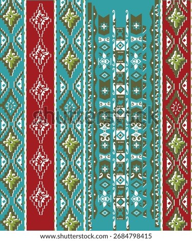 Batik from Manado Indonesia, green colored cloth motif, beautiful and elegant pattern with a very strong character.