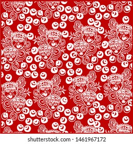 batik mask from malang east java