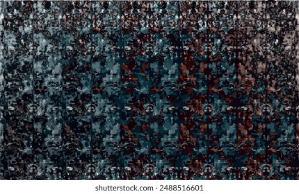 Batik Mesh Pattern And Grunge Texture With Ornamental Sync In Repeat. With Blur Effect In 2D Illustration. EPS 10. Batik. Asian. Abstract Background. Backdrop Pattern. Unique Traditional. Boho 