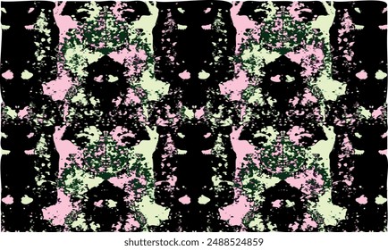 Batik Mesh Pattern And Grunge Texture With Ornamental Sync In Repeat. With Blur Effect In 2D Illustration. EPS 10. Batik. Asian. Abstract Background. Backdrop Pattern. Unique Traditional. Boho 