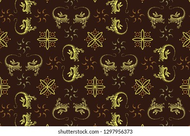 Batik is a method of dyeing cloth and making it resistant using wax. Such fabrics originally come from Indonesia.