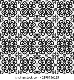 batik motif design, seamless pattern