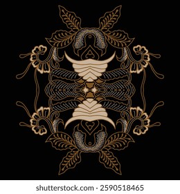 Batik motif pieces for beginners learning to draw batik