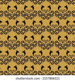 Batik motif traditional indonesia pattern design template