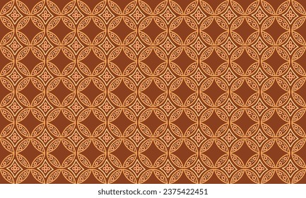 El diseño del adorno de batik es impecable. Patrón de diseño textil de moda.