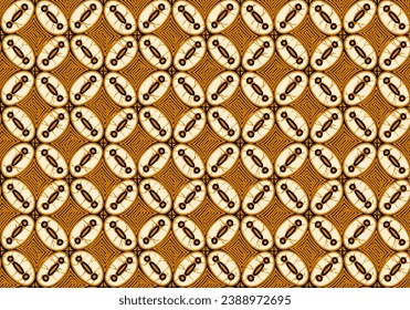 Batik ornament pattern seamless design background.