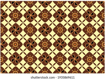 Pintura de batik de Java Indonesia, con una línea floral muy agradable, con un color distintivo muy agradable y exclusivo