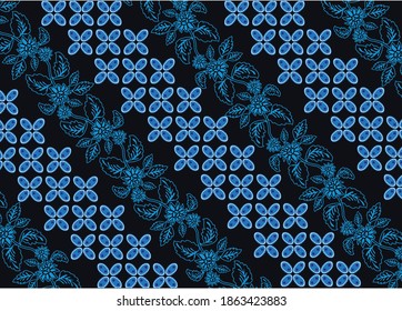 Batik Parang design. A Diagonal line drawing intertwining from high to low, symbolizing continuity. It is one of the oldest batik motifs in Indonesia