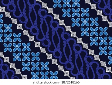 Batik Parang in its development. This motif is one of the oldest batik motifs in Indonesia. Draw a diagonal line from high to low interwoven diagonally to symbolize continuity
