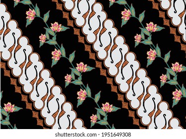 The Batik Parang motif - in various developments - is one of the oldest batik motifs in Indonesia. Draw a diagonal line from high to low interwoven diagonally to symbolize continuity