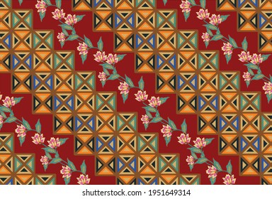 The Batik Parang motif - in various developments - is one of the oldest batik motifs in Indonesia. Draw a diagonal line from high to low interwoven diagonally to symbolize continuity