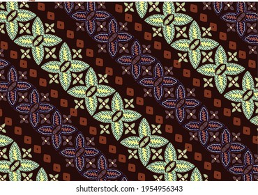 Batik Parang is one of the oldest batik motifs in Indonesia. Drawing a diagonal line from high to low diagonally intertwining symbolizes continuity