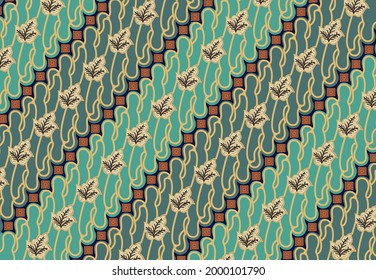 Batik Parang is one of the oldest batik motifs in Indonesia. Drawing a diagonal line from high to low diagonally intertwining symbolizes continuity