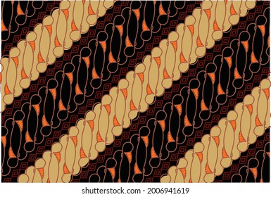 Batik Parang is one of the oldest batik motifs in Indonesia. Drawing a diagonal line from high to low diagonally intertwining symbolizes continuity
