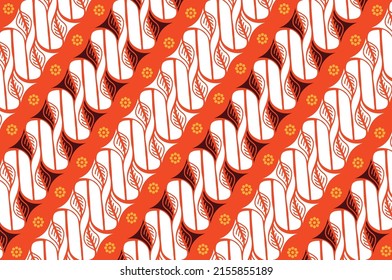 Batik Parang is one of the oldest batik motifs in Indonesia. Drawing a diagonal line from high to low diagonally intertwining symbolizes continuity