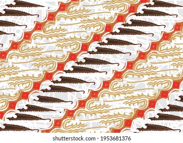 Batik Parang - (with the development of the motif) - is one of the oldest batik motifs in Indonesia. Draw a diagonal line from high to low interwoven diagonally to symbolize continuity