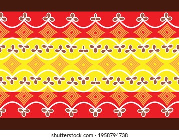 Batik Parang Yogyakarta, in its various development designs. Parang is the oldest motif in Indonesia. Diagonal lines from high to low interwoven diagonally represent contin
