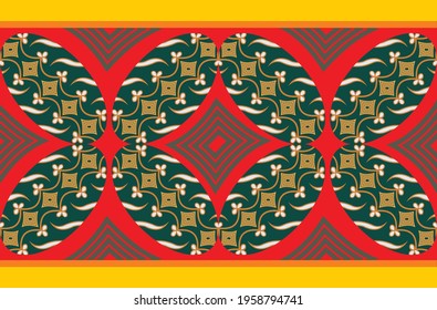 Batik Parang Yogyakarta, in its various development designs. Parang is the oldest motif in Indonesia. Diagonal lines from high to low interwoven diagonally represent contin